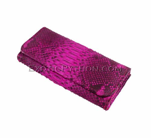 Snakeskin wallet pink motive WA-49